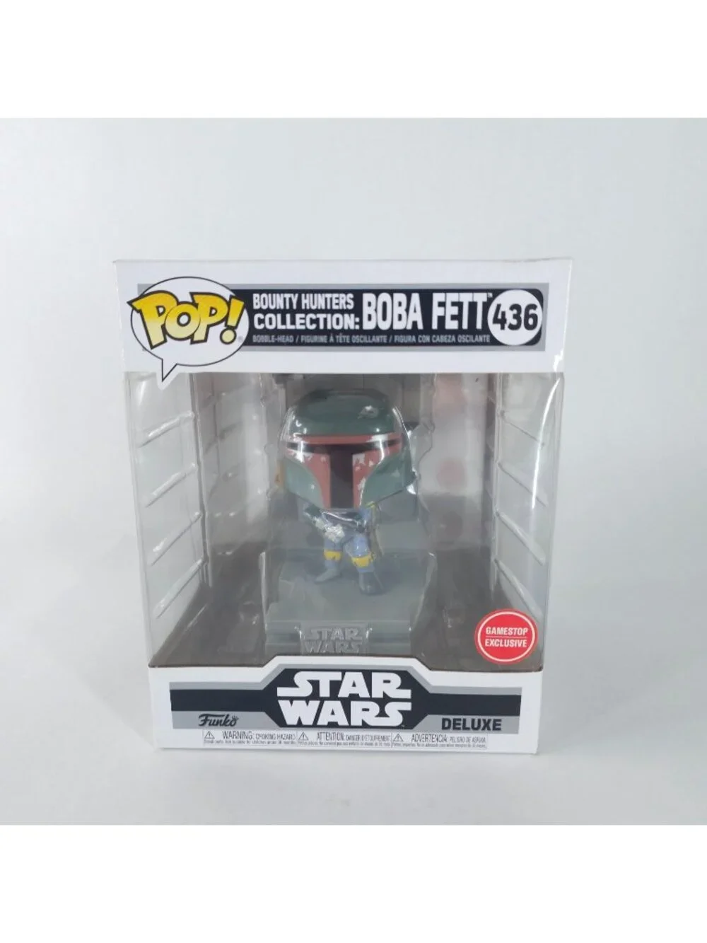 Funko Pop Star Wars Bounty Hunters Boba Fett 436 Gamestop Exclusive Deluxe